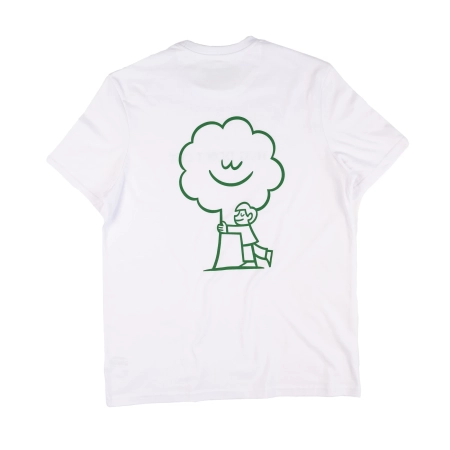 T-shirt męski Treehugger –  Julia Kamińska x Obiektor x FAVNA - biały